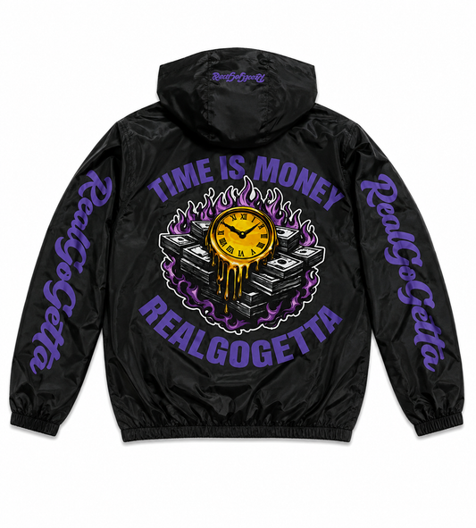 RealGoGetta Windbreaker Set – Black/Purple