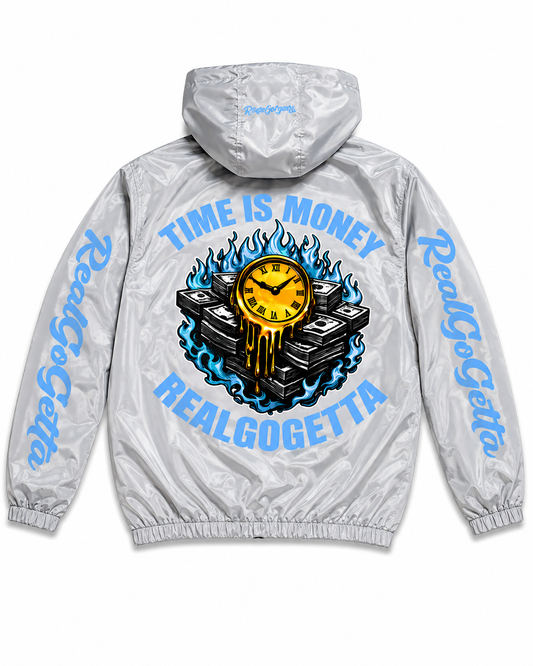 RealGoGetta Windbreaker Set – Grey and Blue