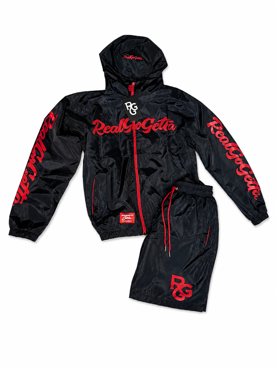 RealGoGetta Windbreaker Set –    Black/Red